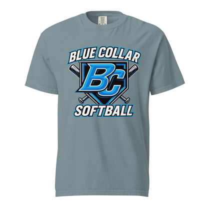 Signature | Comfort Colors T-Shirt | Blue Collar Softball 2034 | Shield Logo