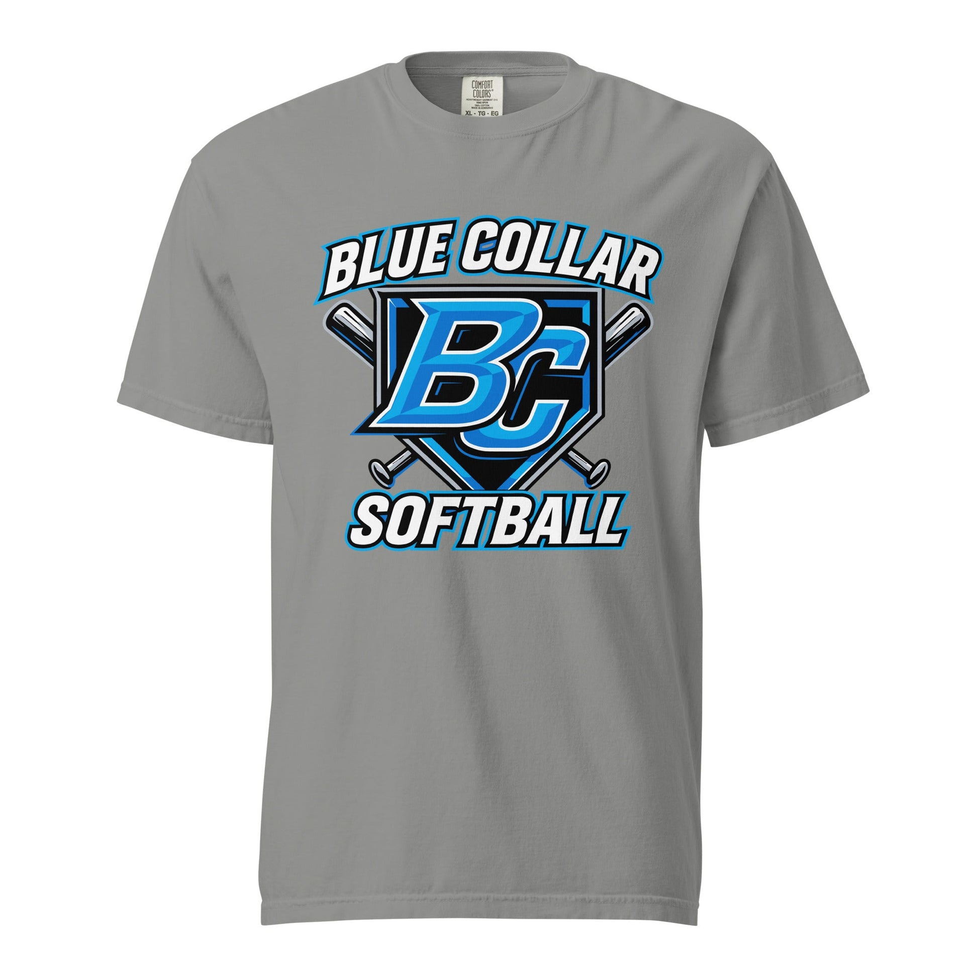 Signature | Comfort Colors T-Shirt | Blue Collar Softball 2034 | Shield Logo