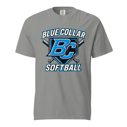 Signature | Comfort Colors T-Shirt | Blue Collar Softball 2034 | Shield Logo
