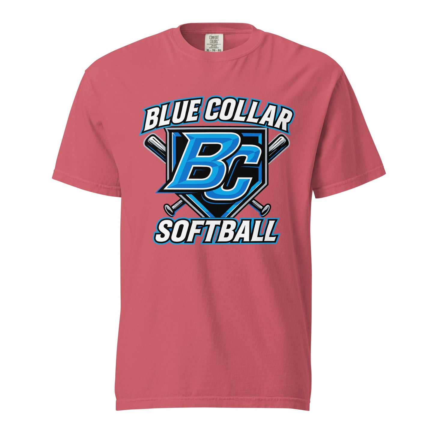 Signature | Comfort Colors T-Shirt | Blue Collar Softball 2034 | Shield Logo