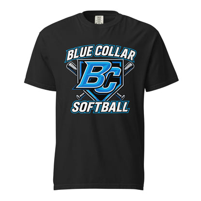 Signature | Comfort Colors T-Shirt | Blue Collar Softball 2034 | Shield Logo