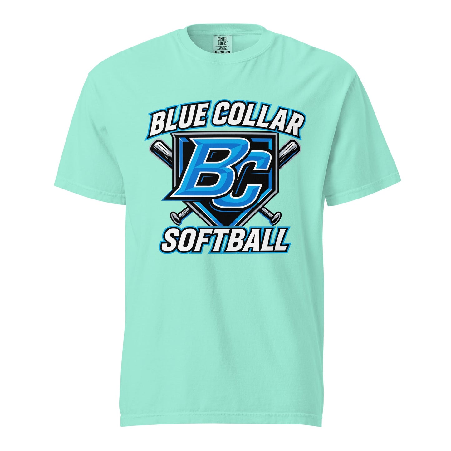 Signature | Comfort Colors T-Shirt | Blue Collar Softball 2034 | Shield Logo