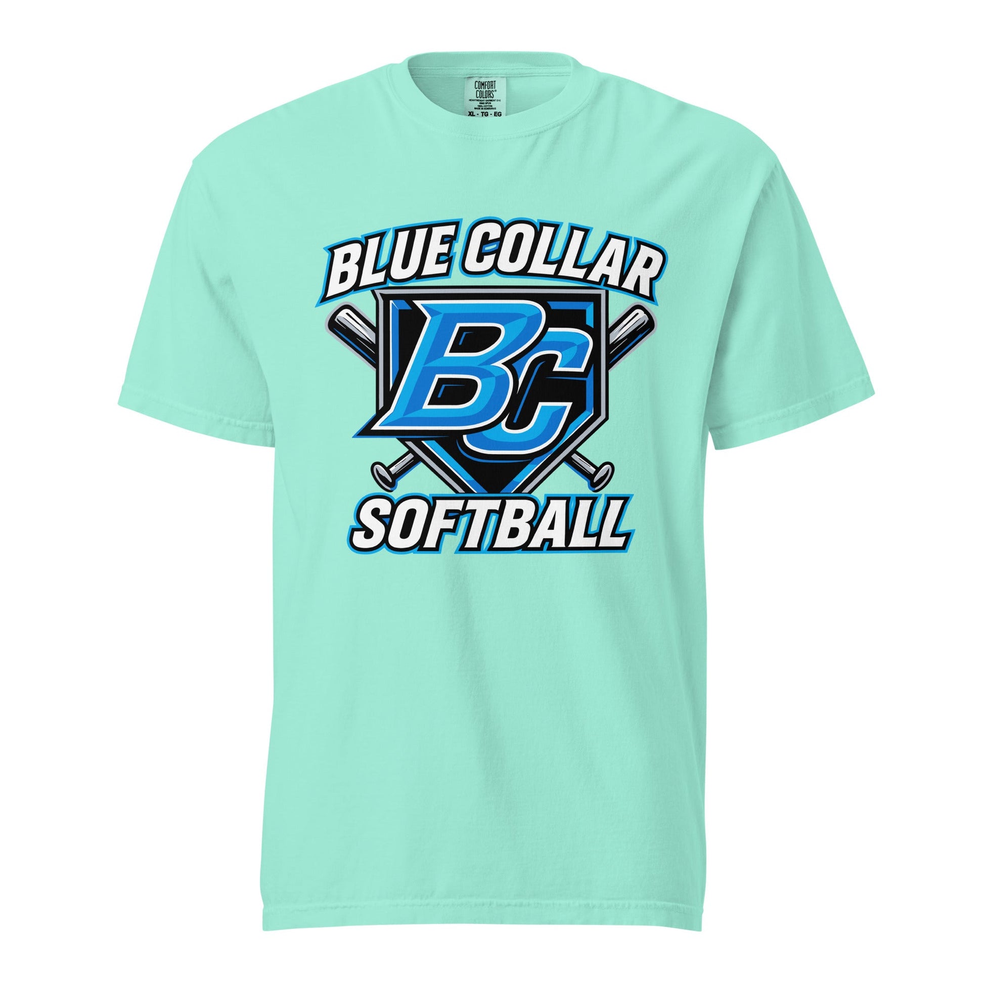 Signature | Comfort Colors T-Shirt | Blue Collar Softball 2034 | Shield Logo