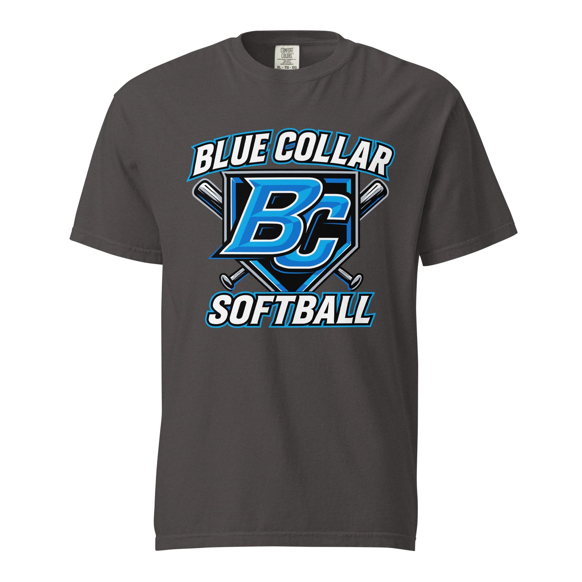 Signature | Comfort Colors T-Shirt | Blue Collar Softball 2034 | Shield Logo