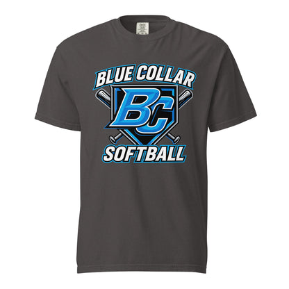 Signature | Comfort Colors T-Shirt | Blue Collar Softball 2034 | Shield Logo