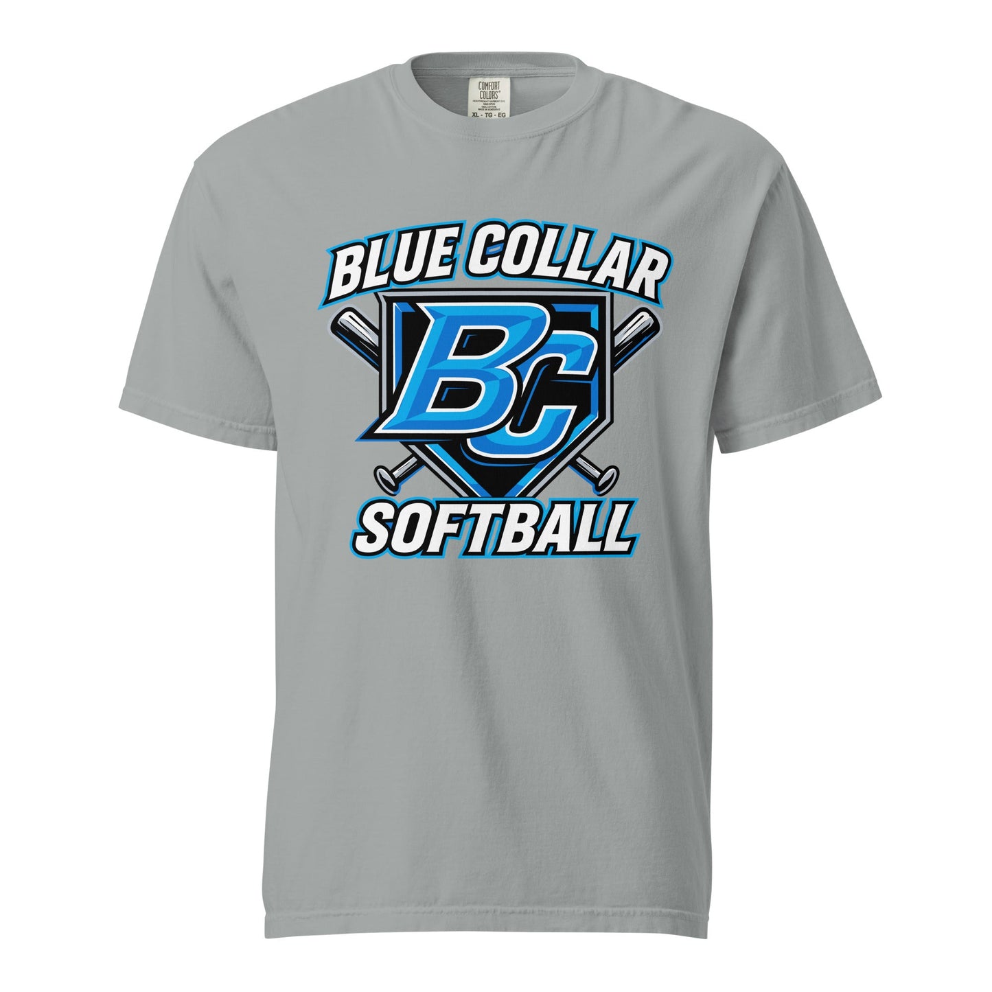 Signature | Comfort Colors T-Shirt | Blue Collar Softball 2034 | Shield Logo