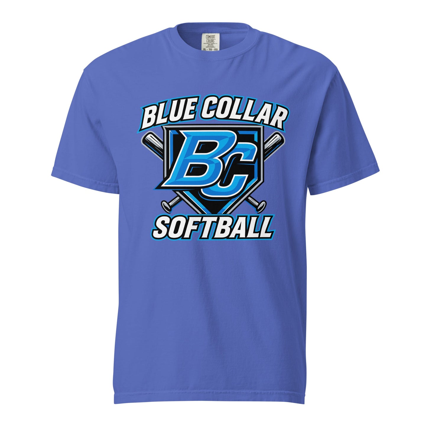 Signature | Comfort Colors T-Shirt | Blue Collar Softball 2034 | Shield Logo