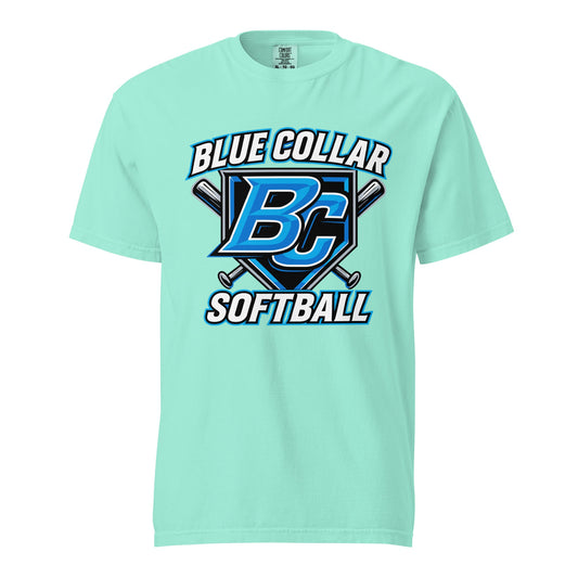 Signature | Comfort Colors T-Shirt | Blue Collar Softball 2034 | Shield Logo