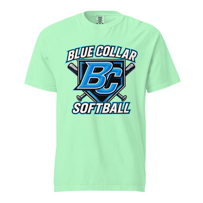 Signature | Comfort Colors T-Shirt | Blue Collar Softball 2034 | Shield Logo