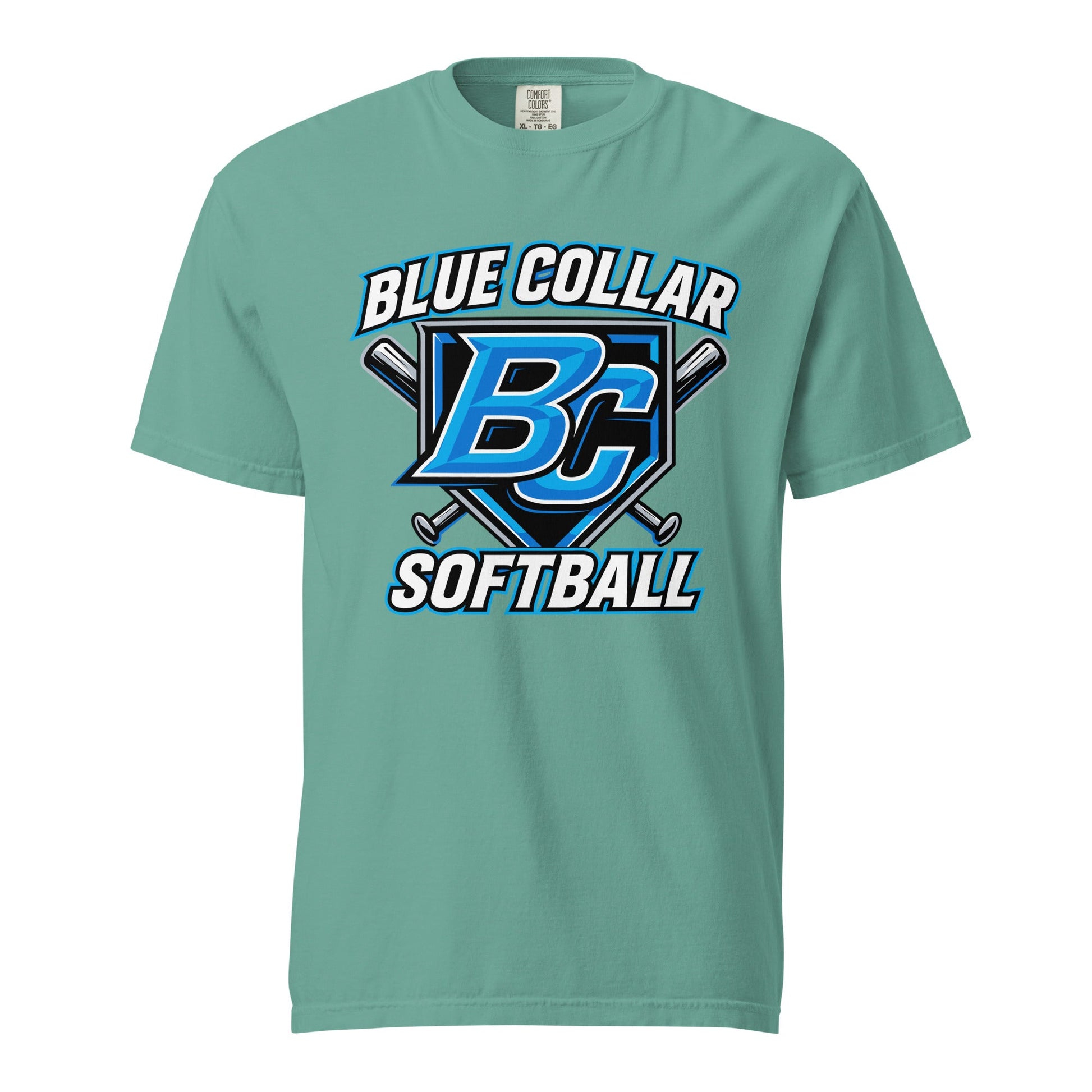 Signature | Comfort Colors T-Shirt | Blue Collar Softball 2034 | Shield Logo