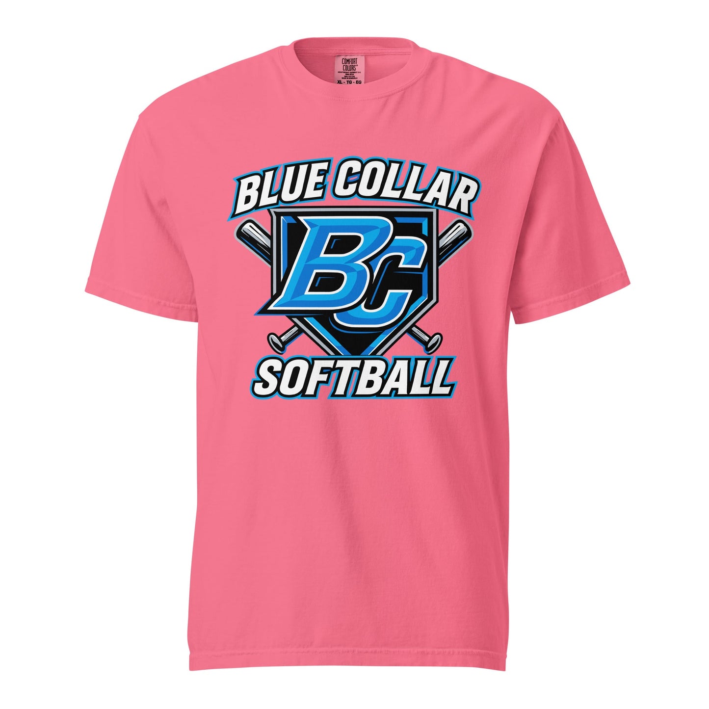 Signature | Comfort Colors T-Shirt | Blue Collar Softball 2034 | Shield Logo
