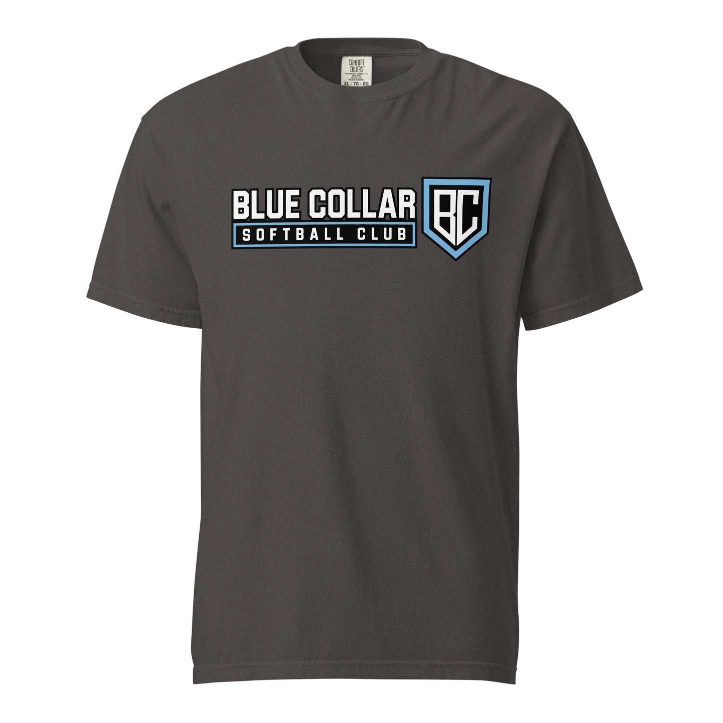 Signature | Comfort Colors T-Shirt | Blue Collar Softball 2034 | Vanguard Logo