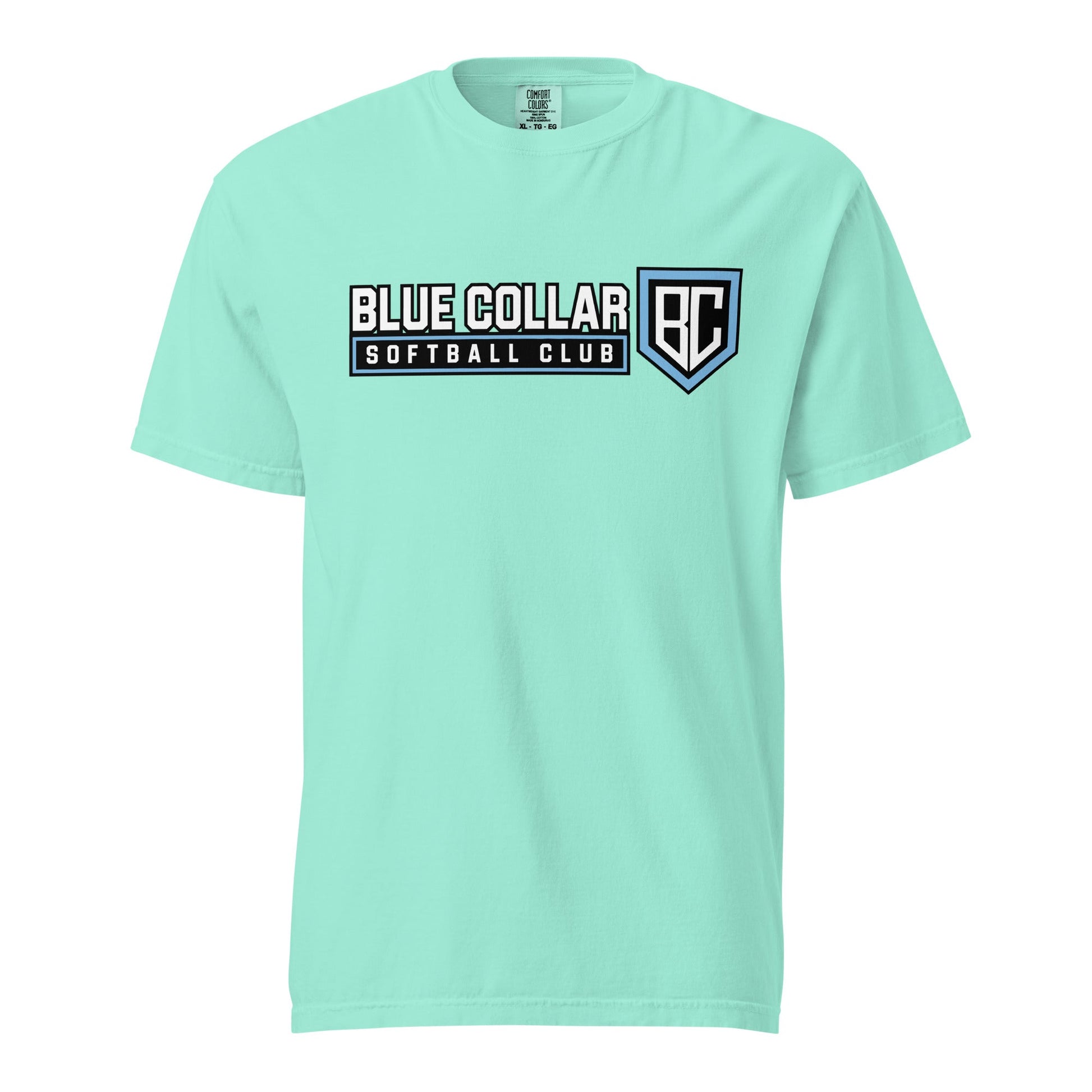 Signature | Comfort Colors T-Shirt | Blue Collar Softball 2034 | Vanguard Logo