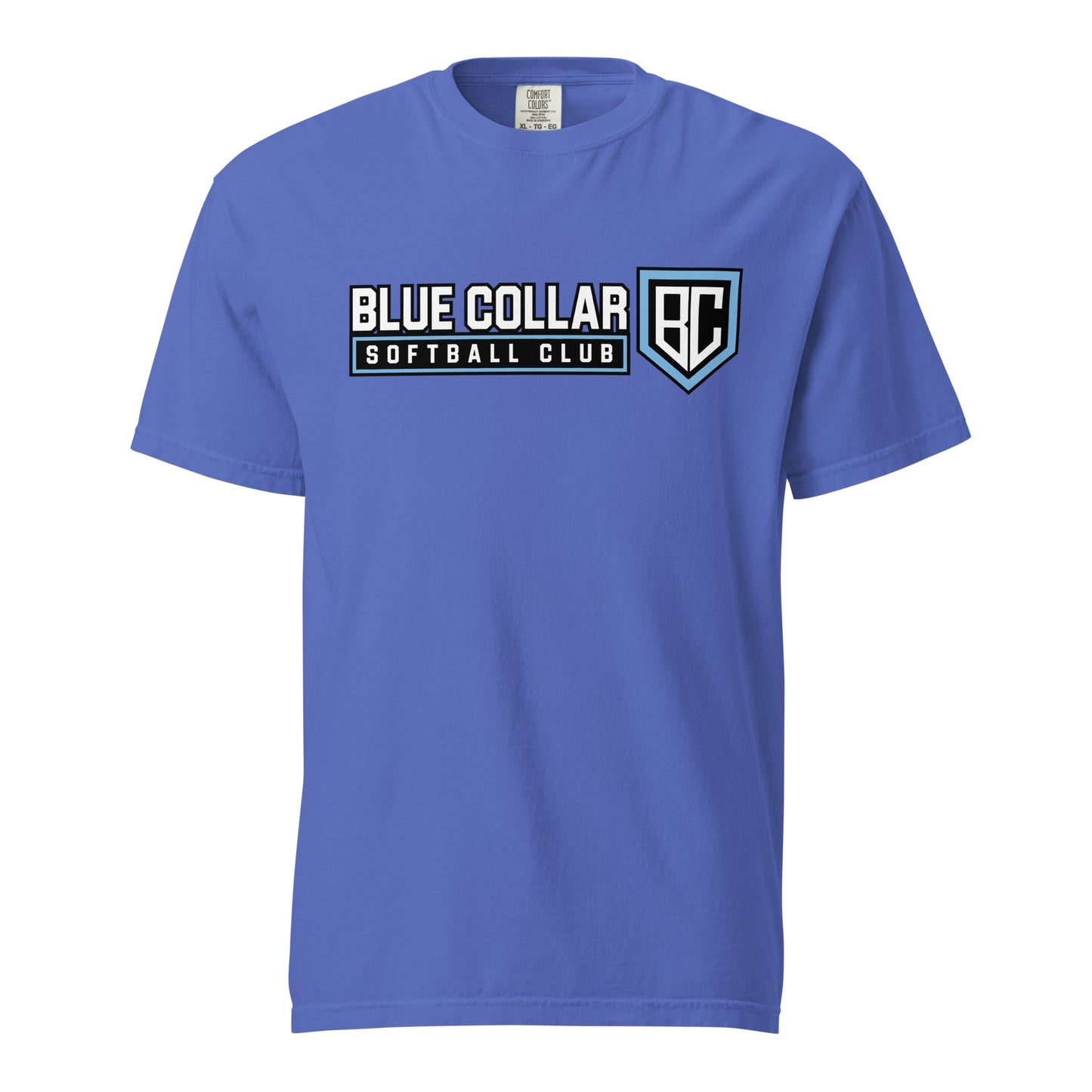Signature | Comfort Colors T-Shirt | Blue Collar Softball 2034 | Vanguard Logo