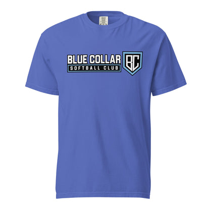 Signature | Comfort Colors T-Shirt | Blue Collar Softball 2034 | Vanguard Logo