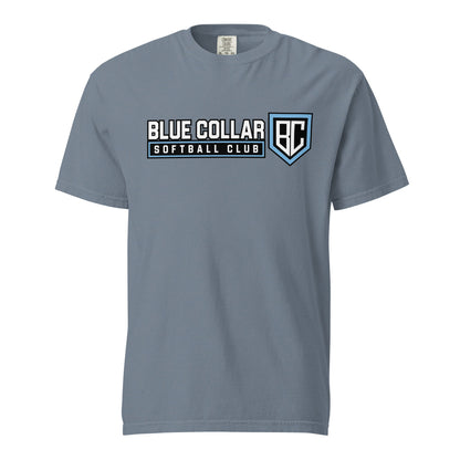 Signature | Comfort Colors T-Shirt | Blue Collar Softball 2034 | Vanguard Logo
