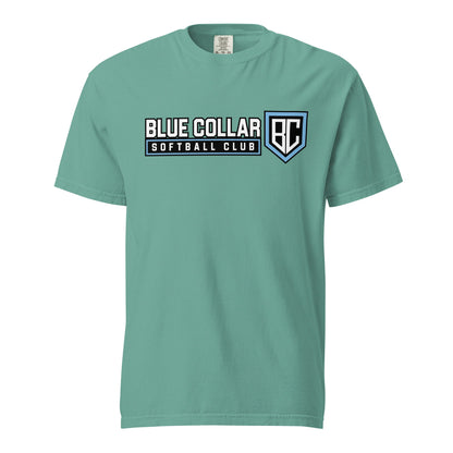 Signature | Comfort Colors T-Shirt | Blue Collar Softball 2034 | Vanguard Logo