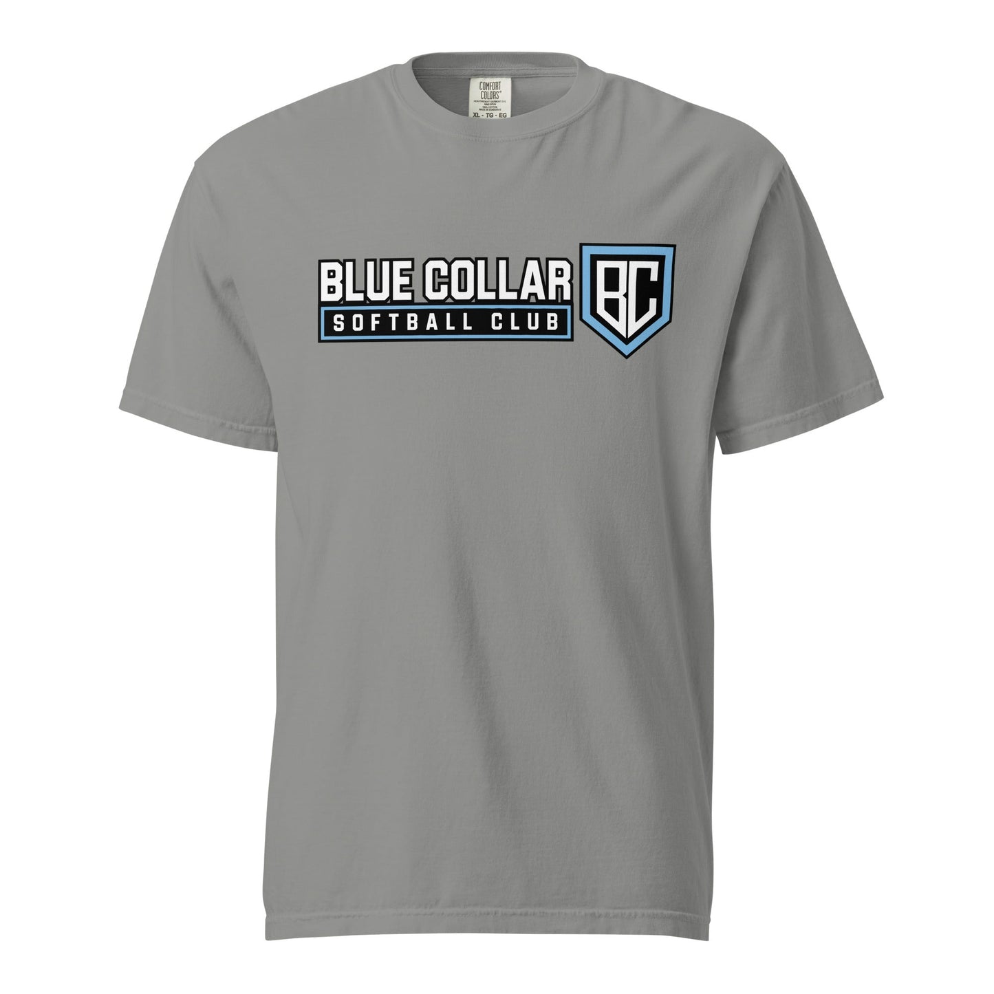 Signature | Comfort Colors T-Shirt | Blue Collar Softball 2034 | Vanguard Logo
