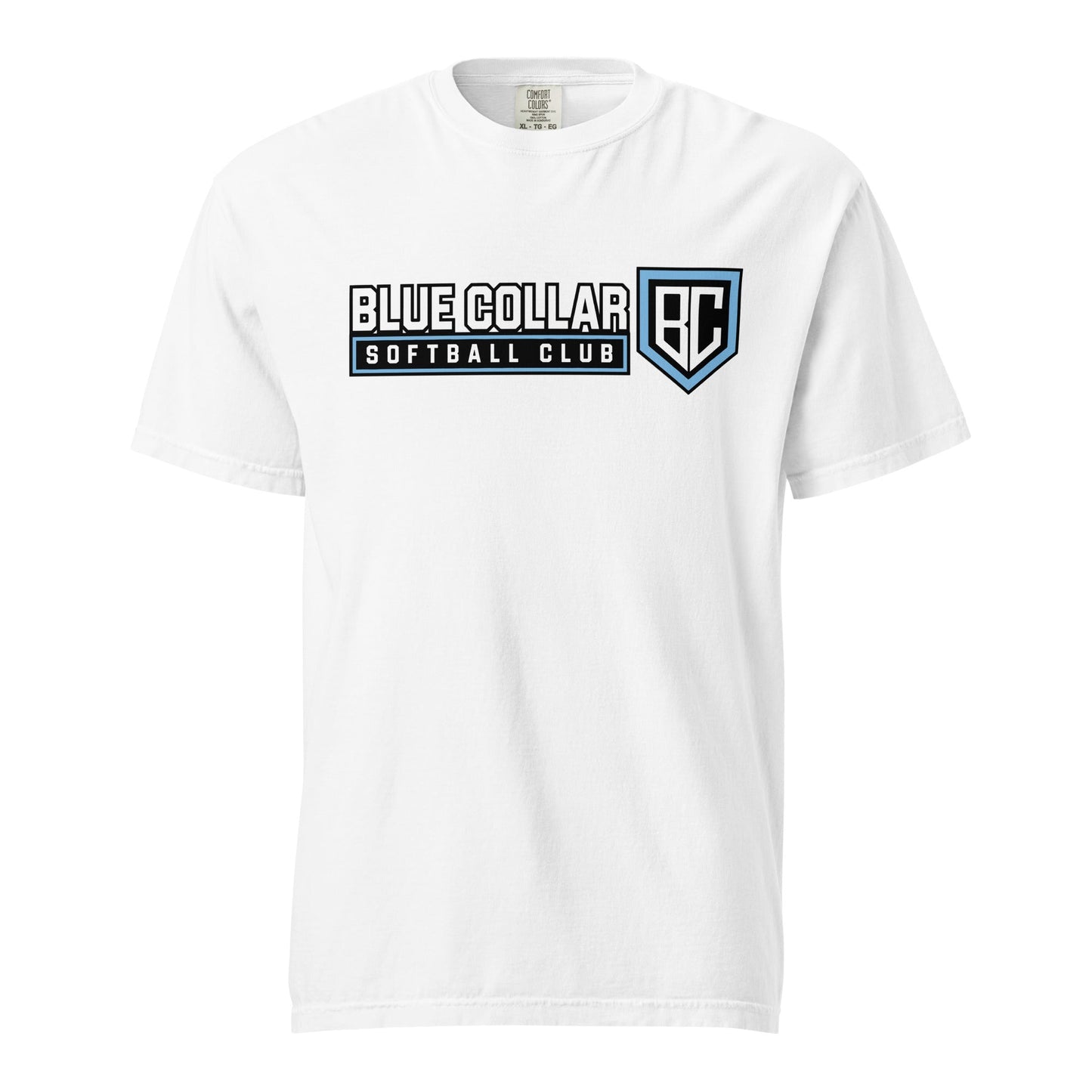 Signature | Comfort Colors T-Shirt | Blue Collar Softball 2034 | Vanguard Logo