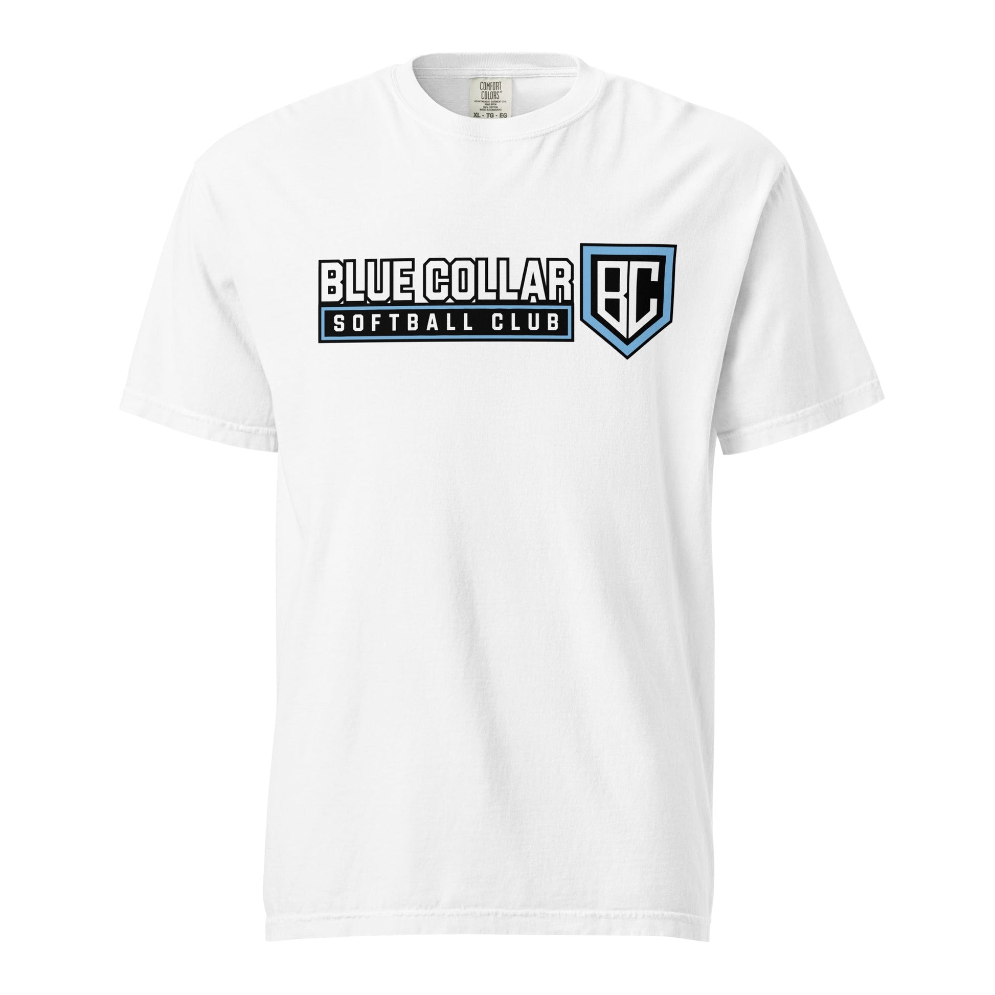 Signature | Comfort Colors T-Shirt | Blue Collar Softball 2034 | Vanguard Logo