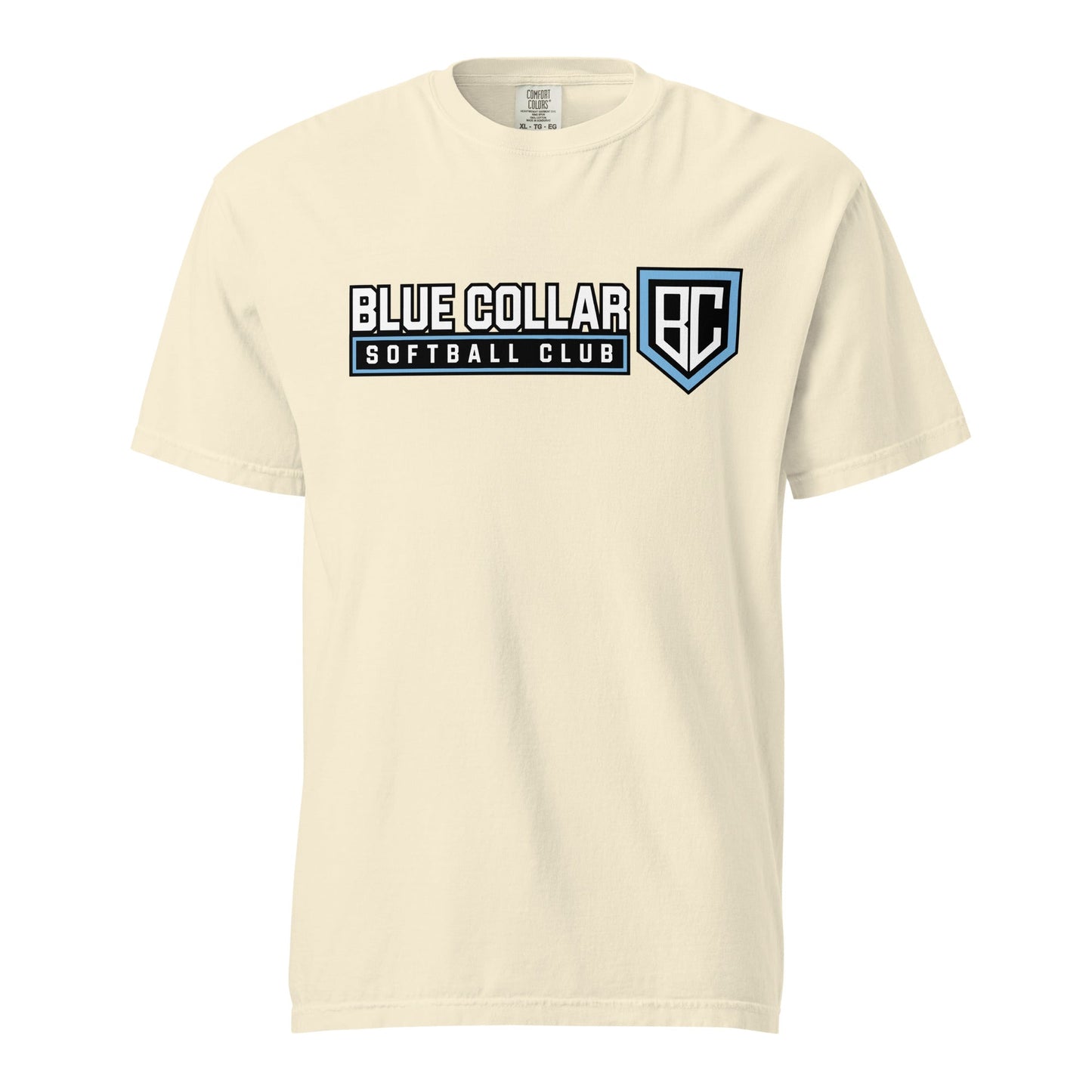 Signature | Comfort Colors T-Shirt | Blue Collar Softball 2034 | Vanguard Logo
