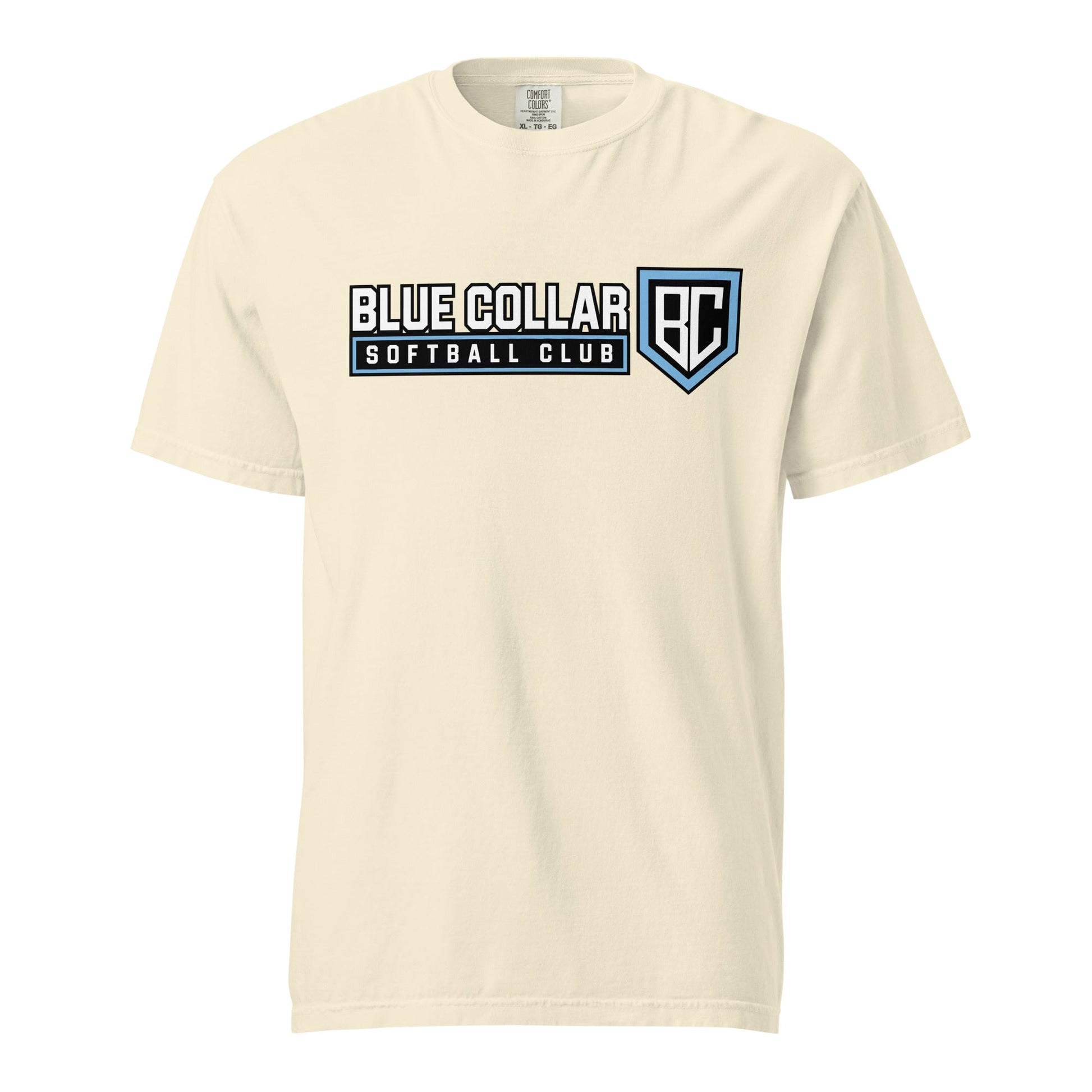 Signature | Comfort Colors T-Shirt | Blue Collar Softball 2034 | Vanguard Logo