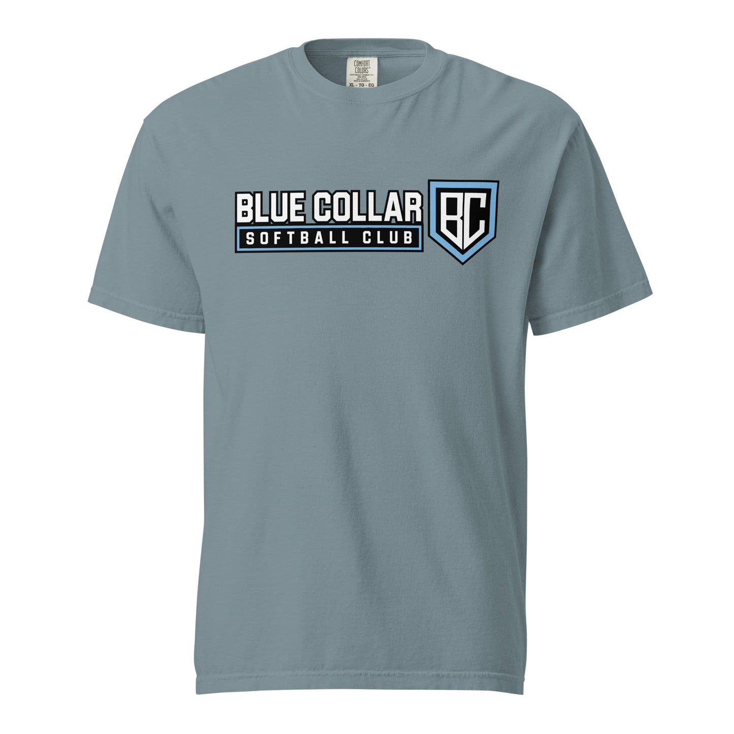 Signature | Comfort Colors T-Shirt | Blue Collar Softball 2034 | Vanguard Logo