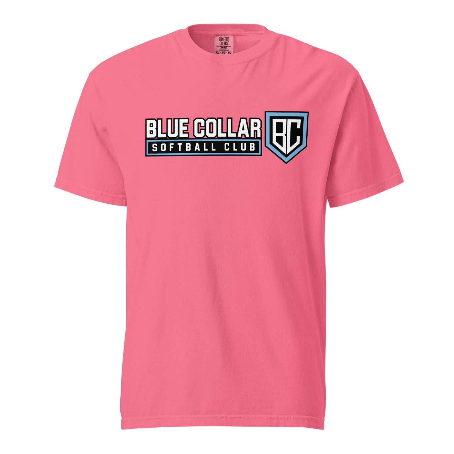 Signature | Comfort Colors T-Shirt | Blue Collar Softball 2034 | Vanguard Logo