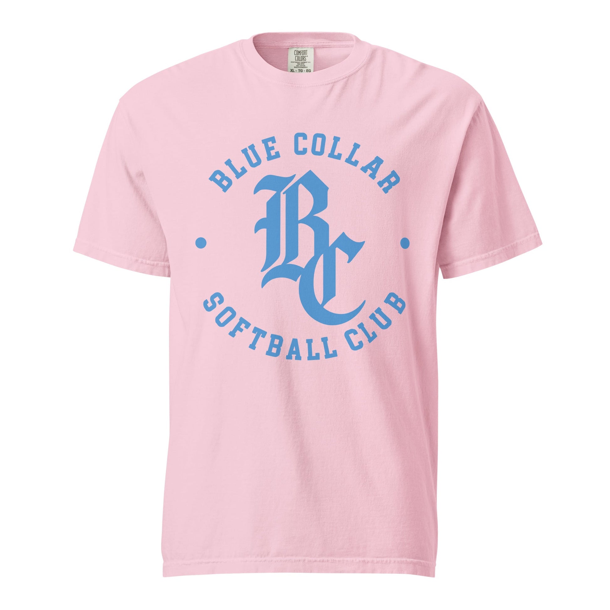 Signature | Comfort Colors T-Shirt | Blue Collar Softball 2034 | Varsity Logo