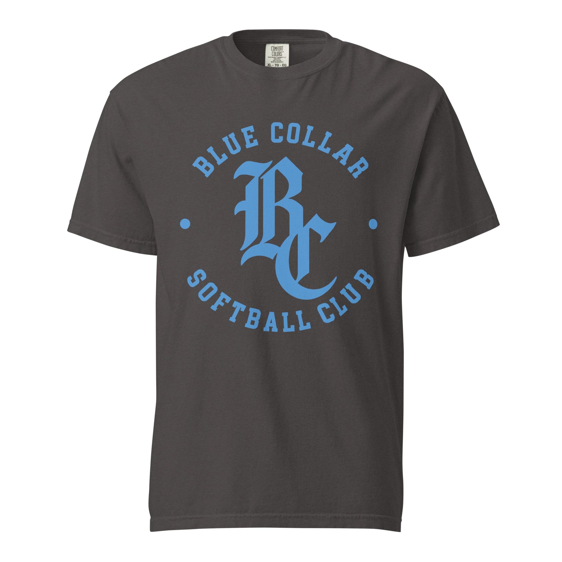 Signature | Comfort Colors T-Shirt | Blue Collar Softball 2034 | Varsity Logo