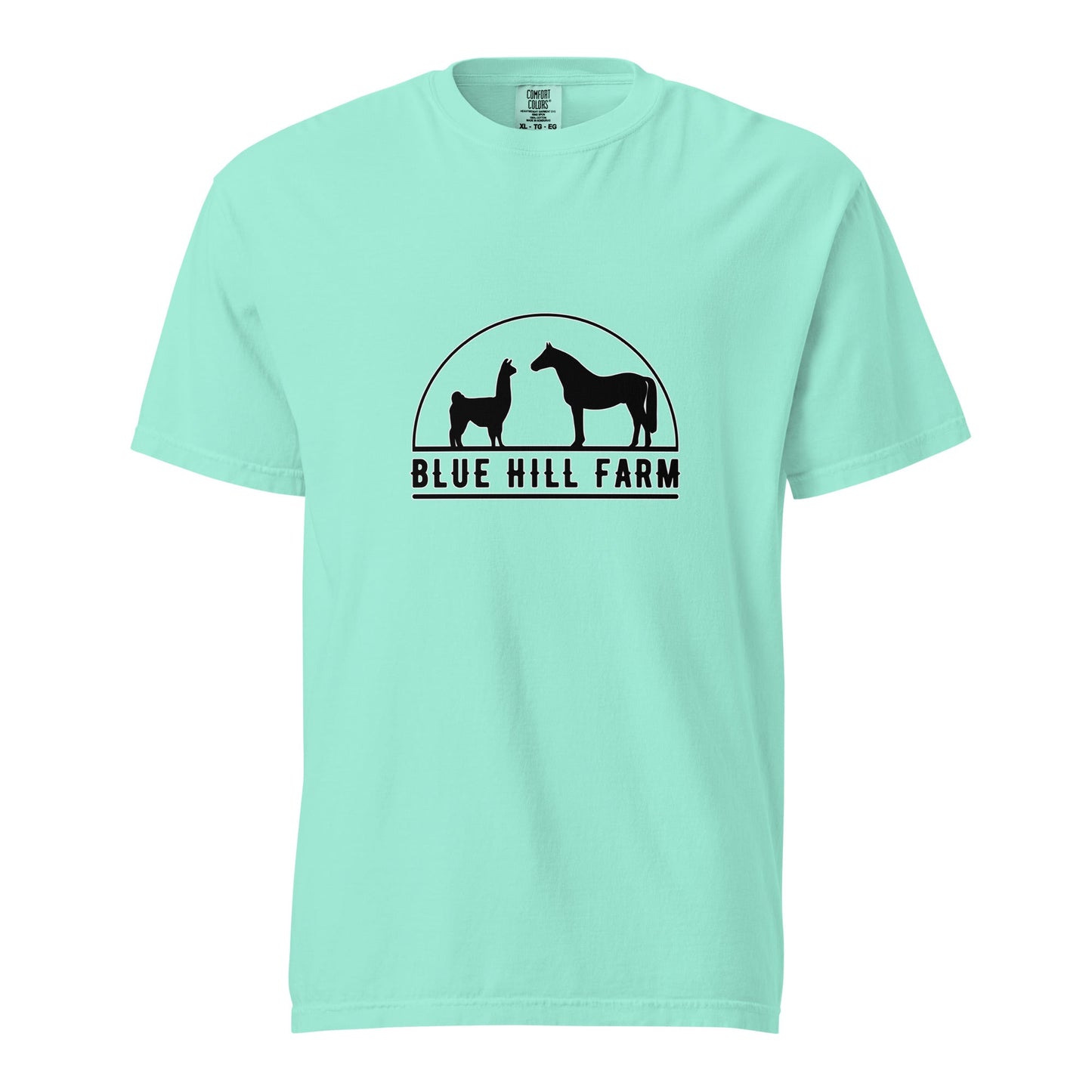 Signature | Comfort Colors T-Shirt | Blue Hill Farm | Highland Silhouette Logo