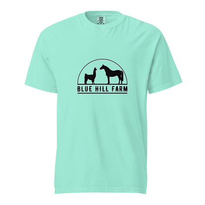 Signature | Comfort Colors T-Shirt | Blue Hill Farm | Highland Silhouette Logo