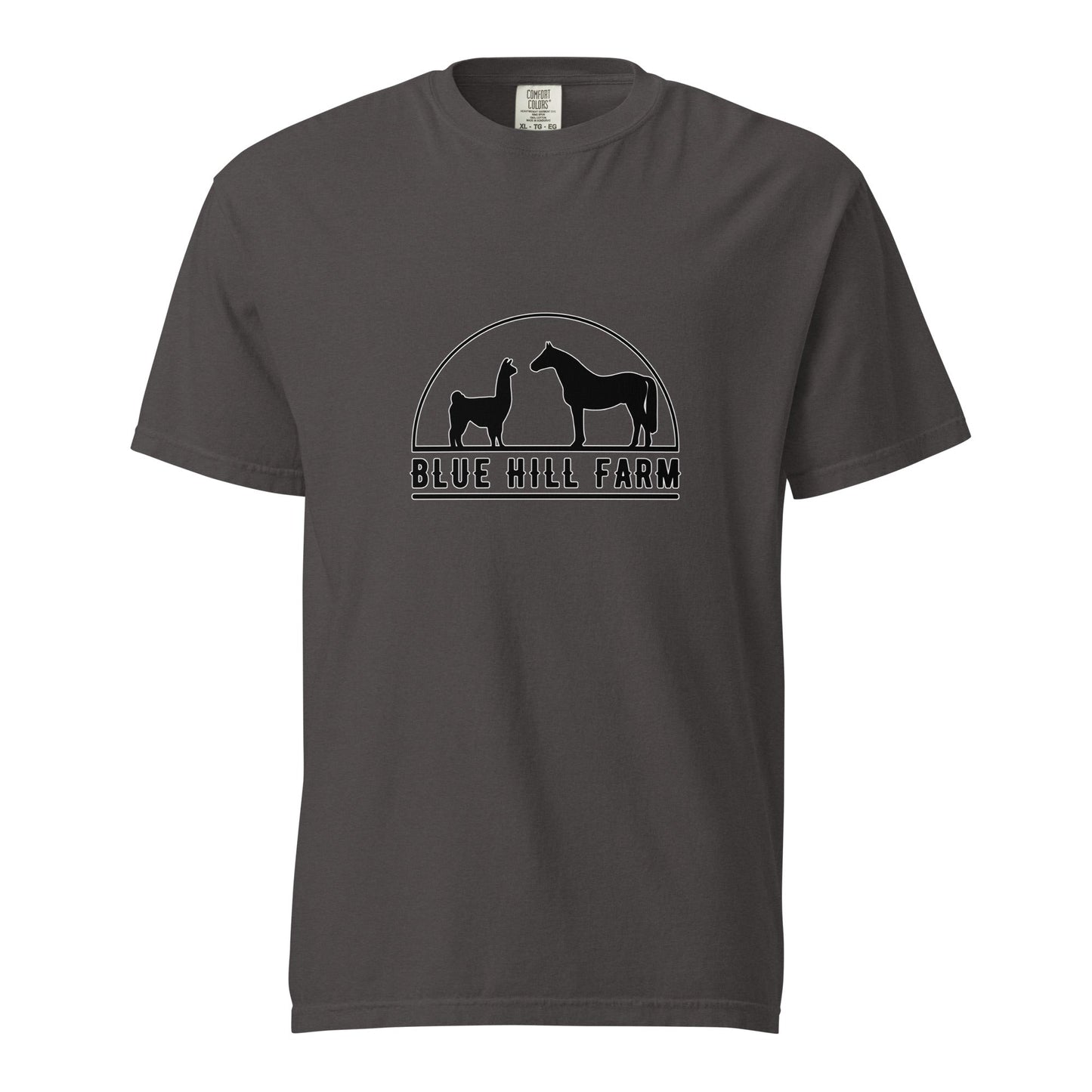Signature | Comfort Colors T-Shirt | Blue Hill Farm | Highland Silhouette Logo