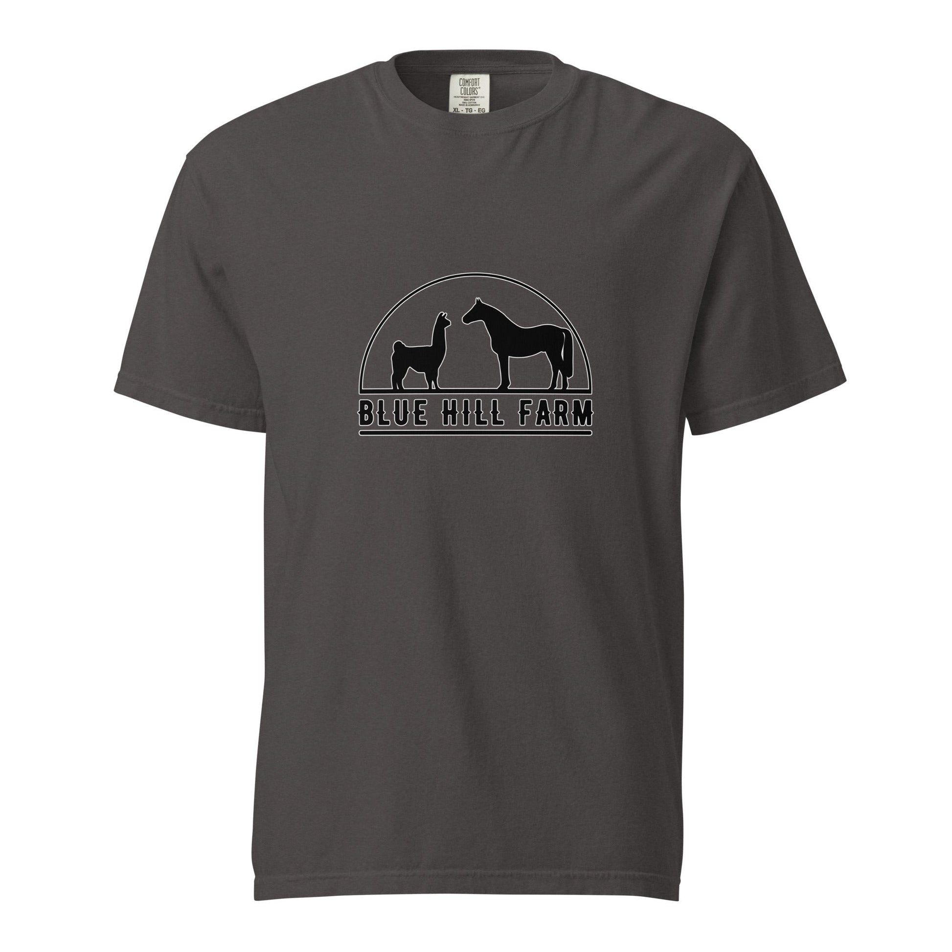 Signature | Comfort Colors T-Shirt | Blue Hill Farm | Highland Silhouette Logo