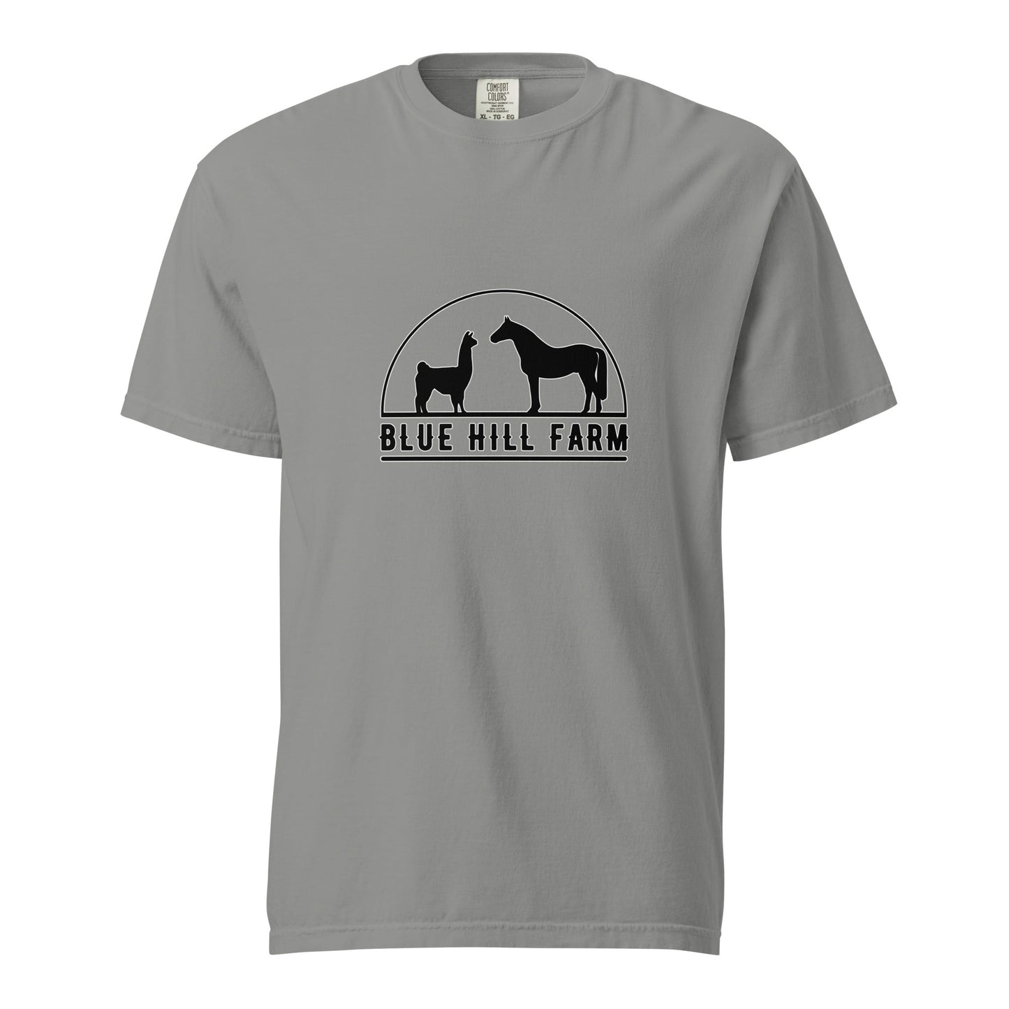 Signature | Comfort Colors T-Shirt | Blue Hill Farm | Highland Silhouette Logo