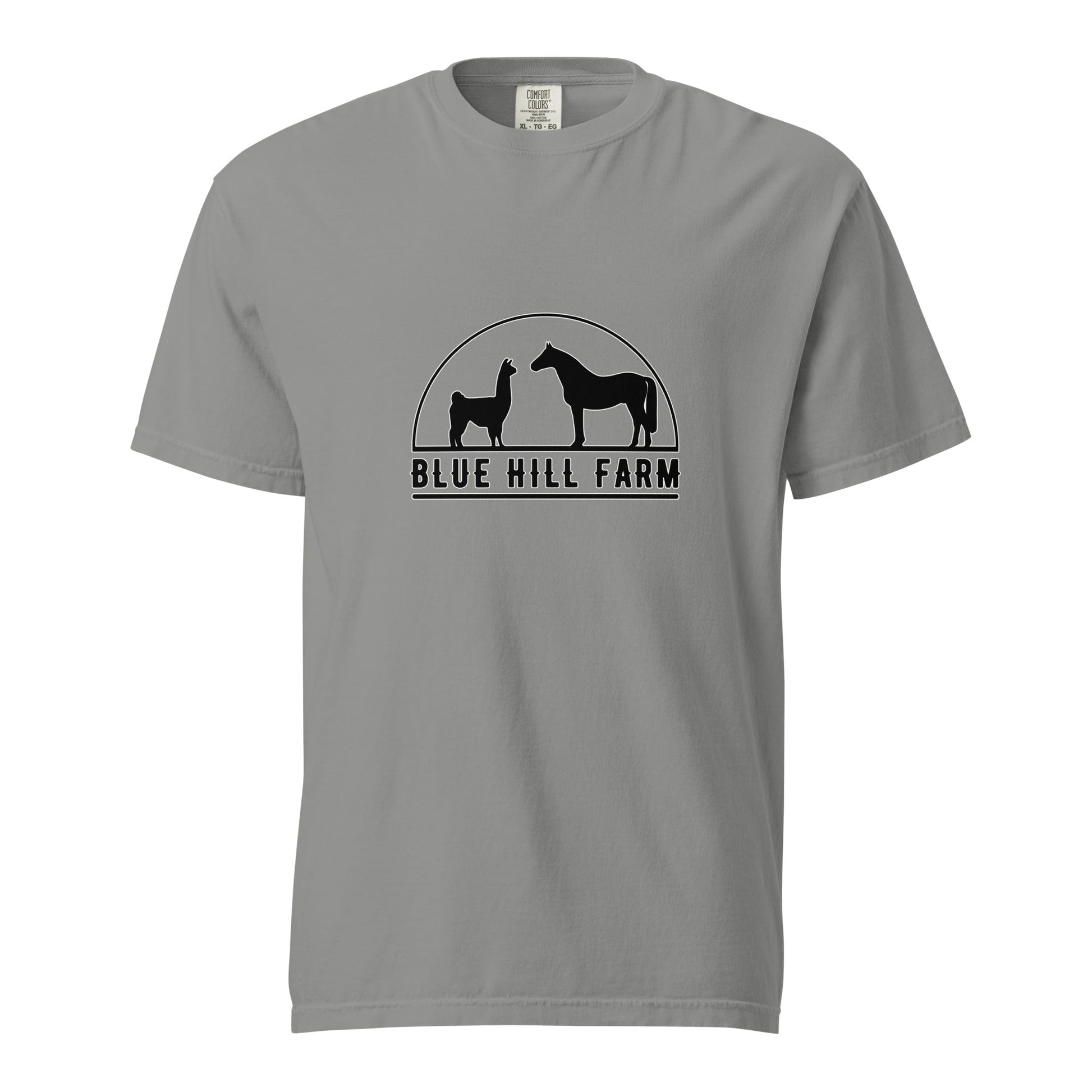 Signature | Comfort Colors T-Shirt | Blue Hill Farm | Highland Silhouette Logo