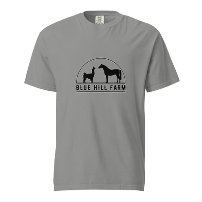 Signature | Comfort Colors T-Shirt | Blue Hill Farm | Highland Silhouette Logo