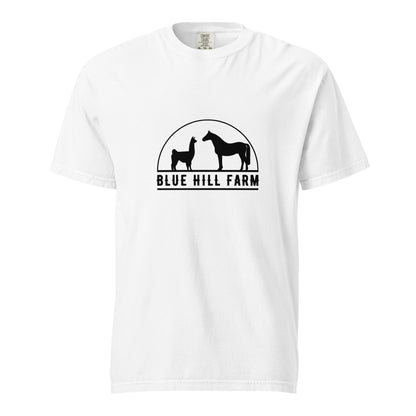 Signature | Comfort Colors T-Shirt | Blue Hill Farm | Highland Silhouette Logo