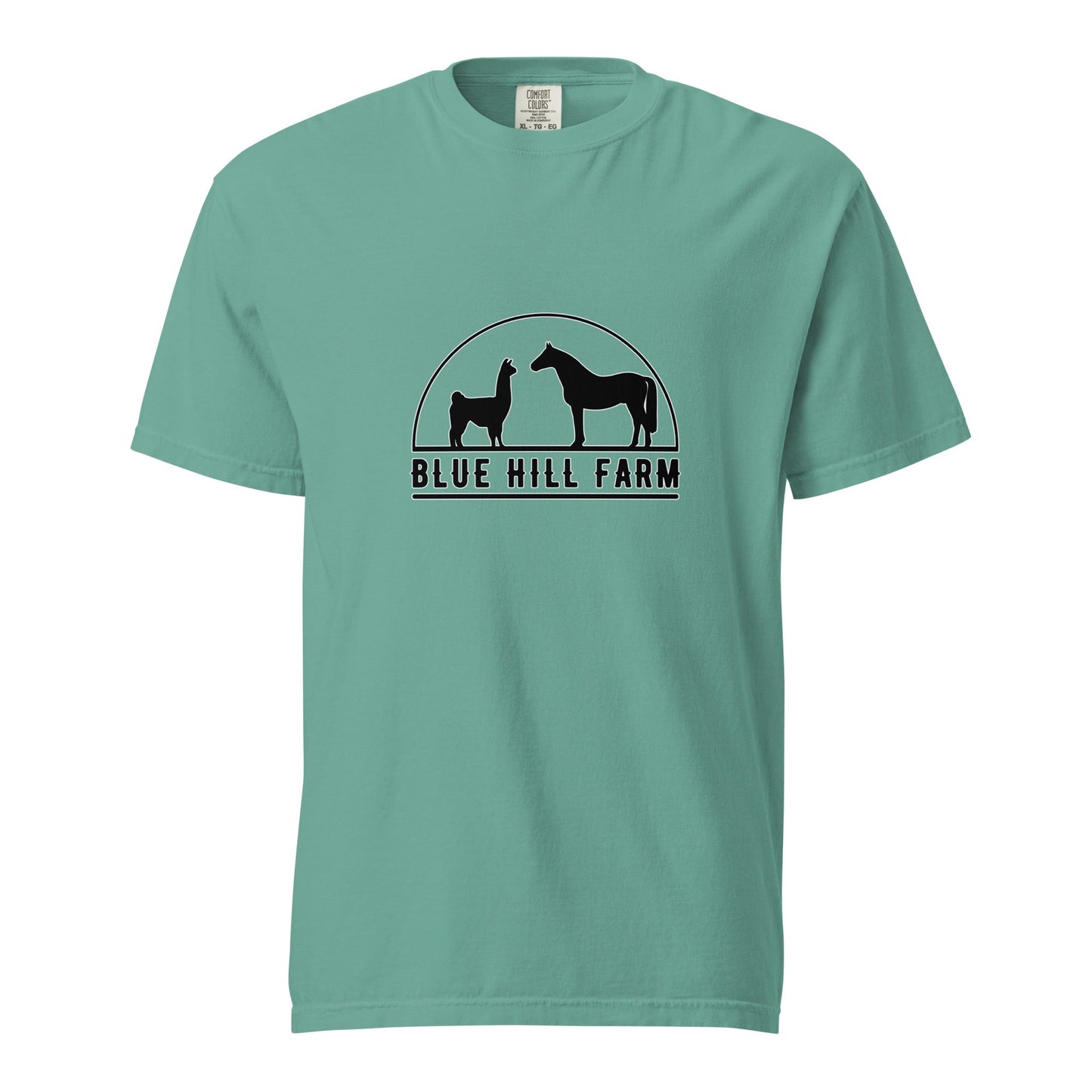 Signature | Comfort Colors T-Shirt | Blue Hill Farm | Highland Silhouette Logo