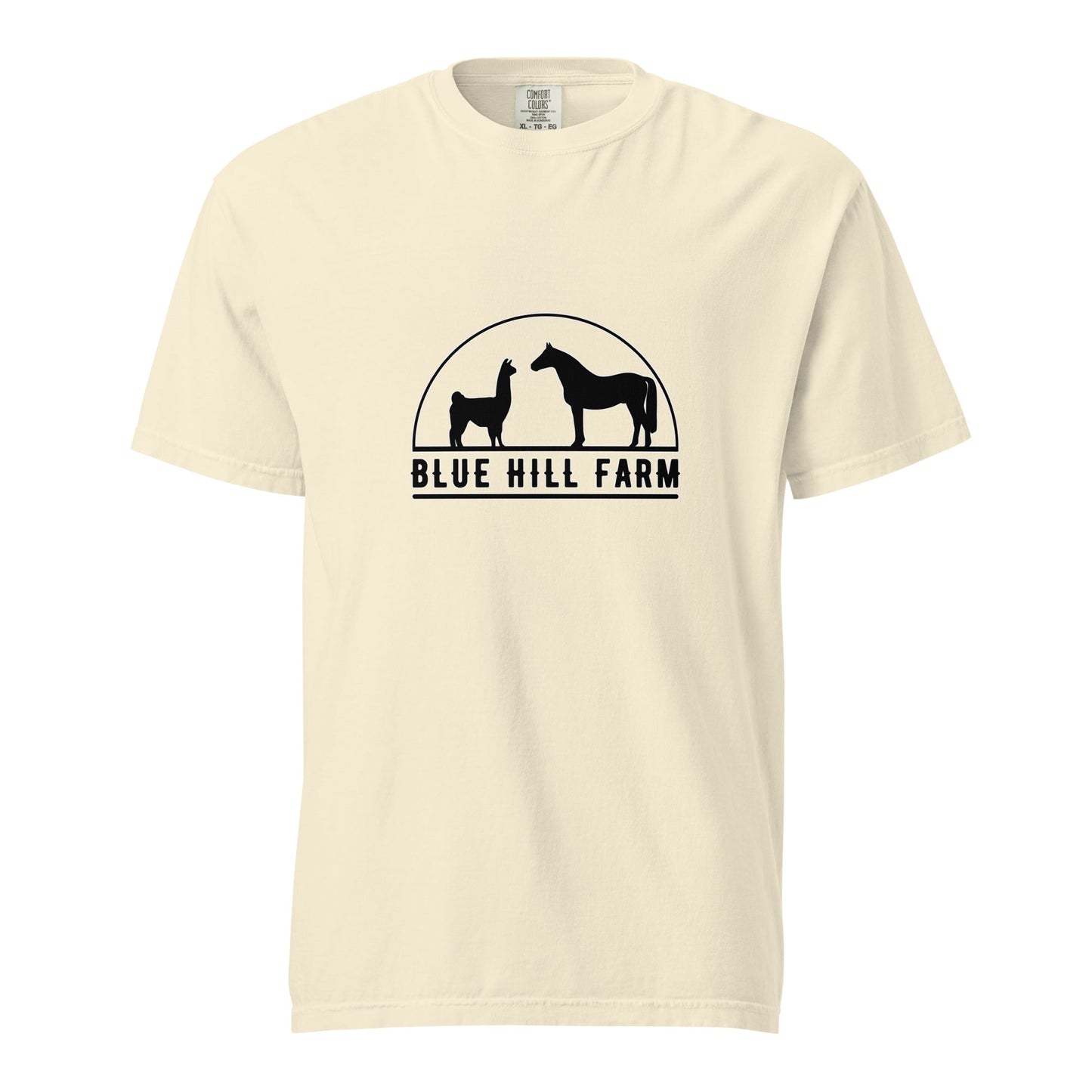 Signature | Comfort Colors T-Shirt | Blue Hill Farm | Highland Silhouette Logo