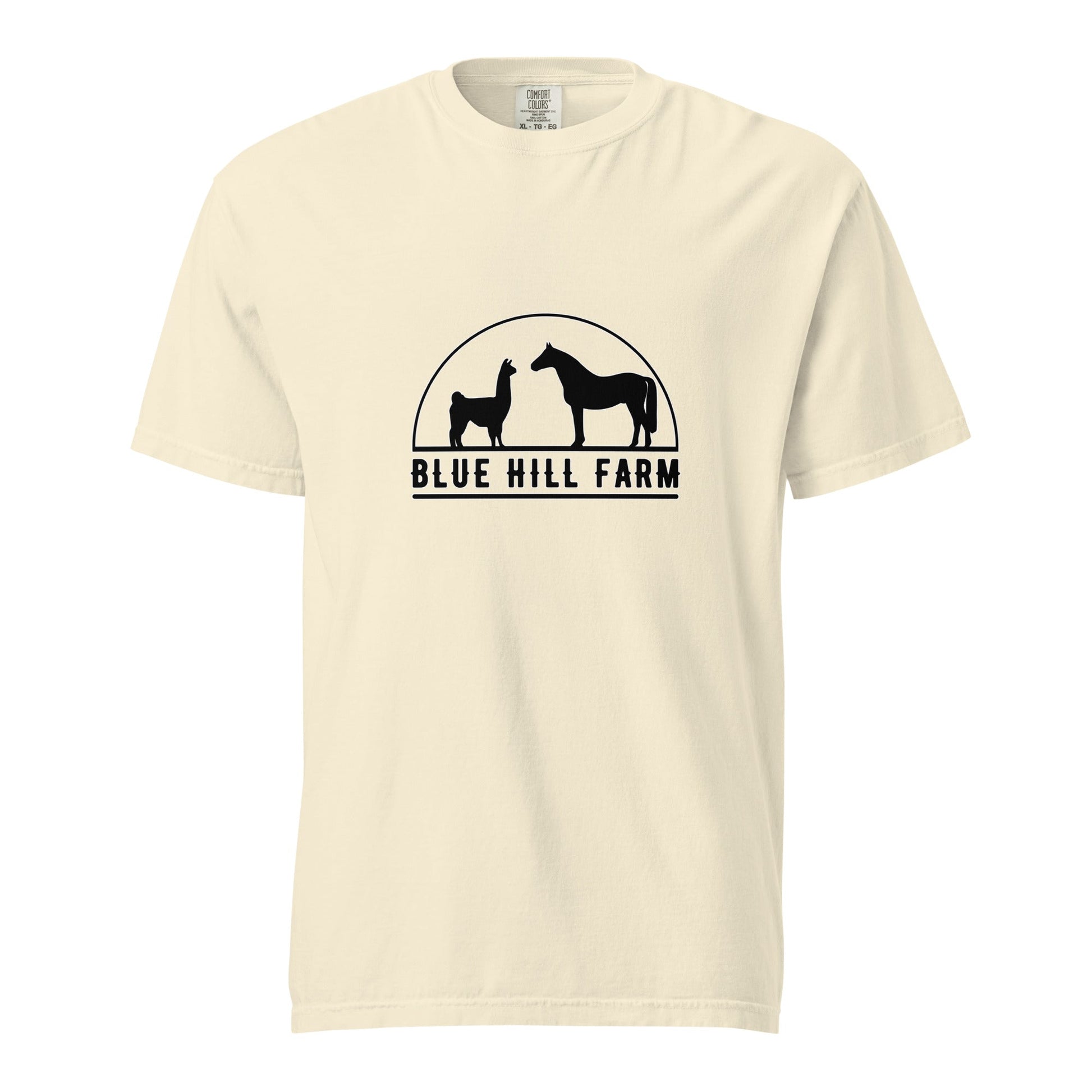 Signature | Comfort Colors T-Shirt | Blue Hill Farm | Highland Silhouette Logo