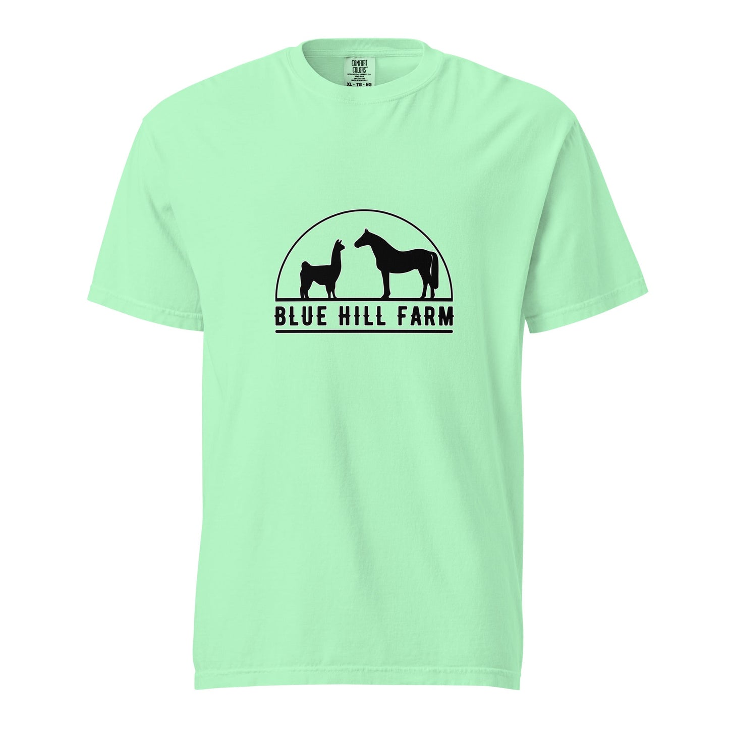 Signature | Comfort Colors T-Shirt | Blue Hill Farm | Highland Silhouette Logo