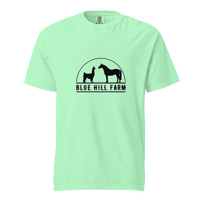 Signature | Comfort Colors T-Shirt | Blue Hill Farm | Highland Silhouette Logo