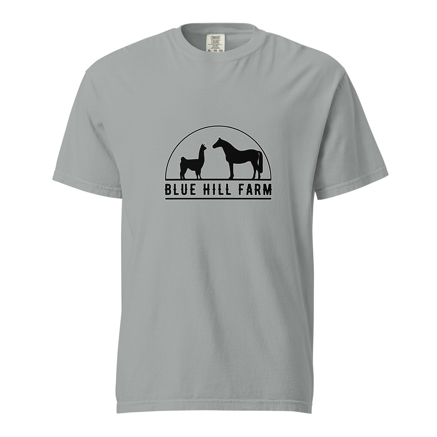 Signature | Comfort Colors T-Shirt | Blue Hill Farm | Highland Silhouette Logo
