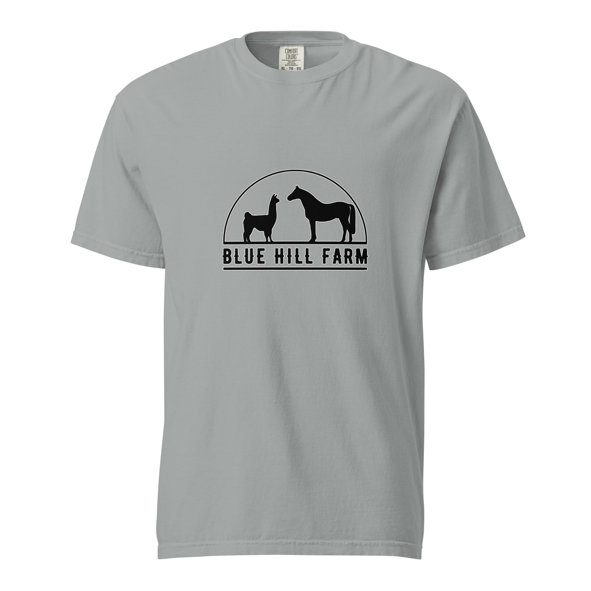 Signature | Comfort Colors T-Shirt | Blue Hill Farm | Highland Silhouette Logo