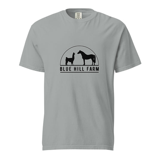 Signature | Comfort Colors T-Shirt | Blue Hill Farm | Highland Silhouette Logo