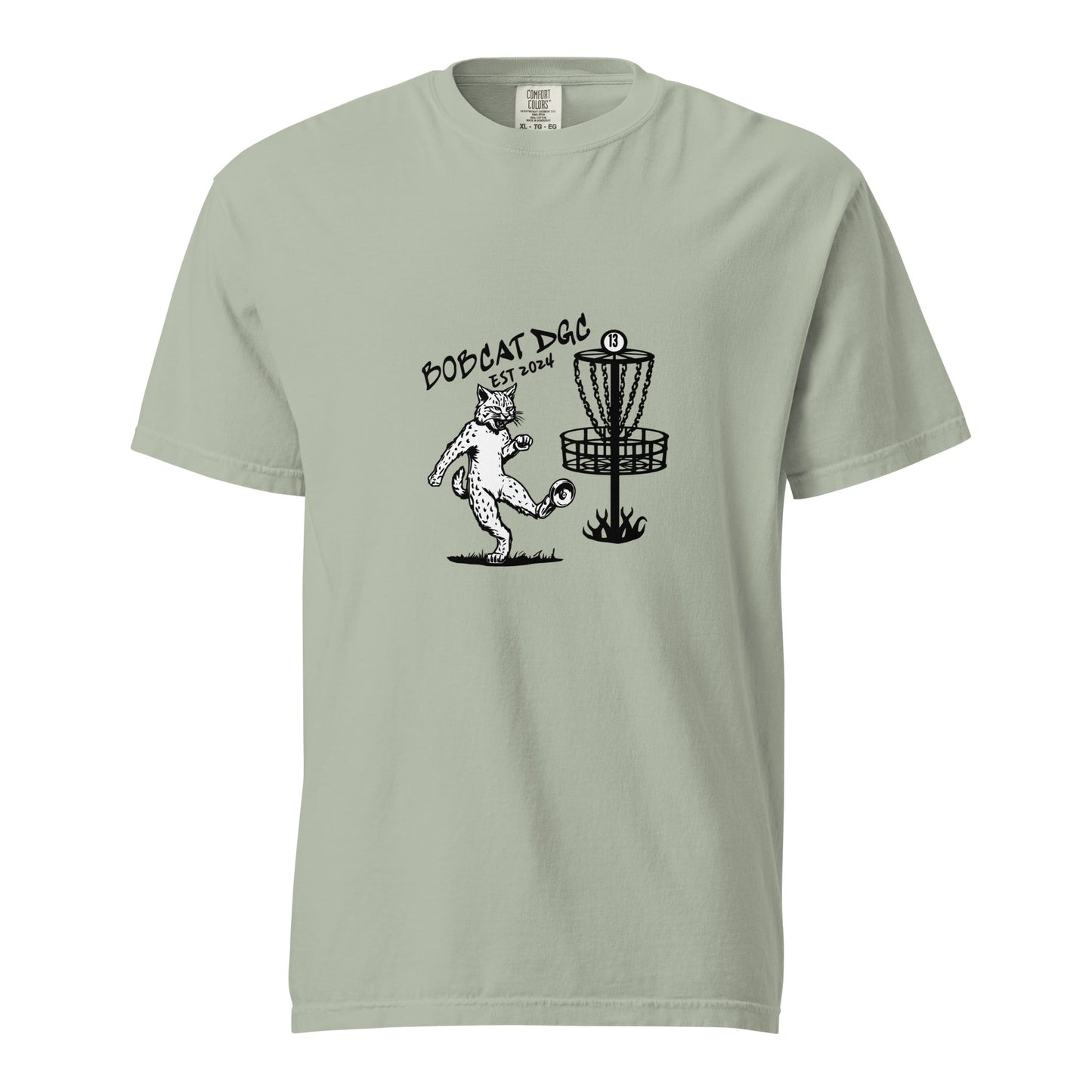 Signature | Comfort Colors T-Shirt | Bobcat DGC | Predator Disc Golf Logo