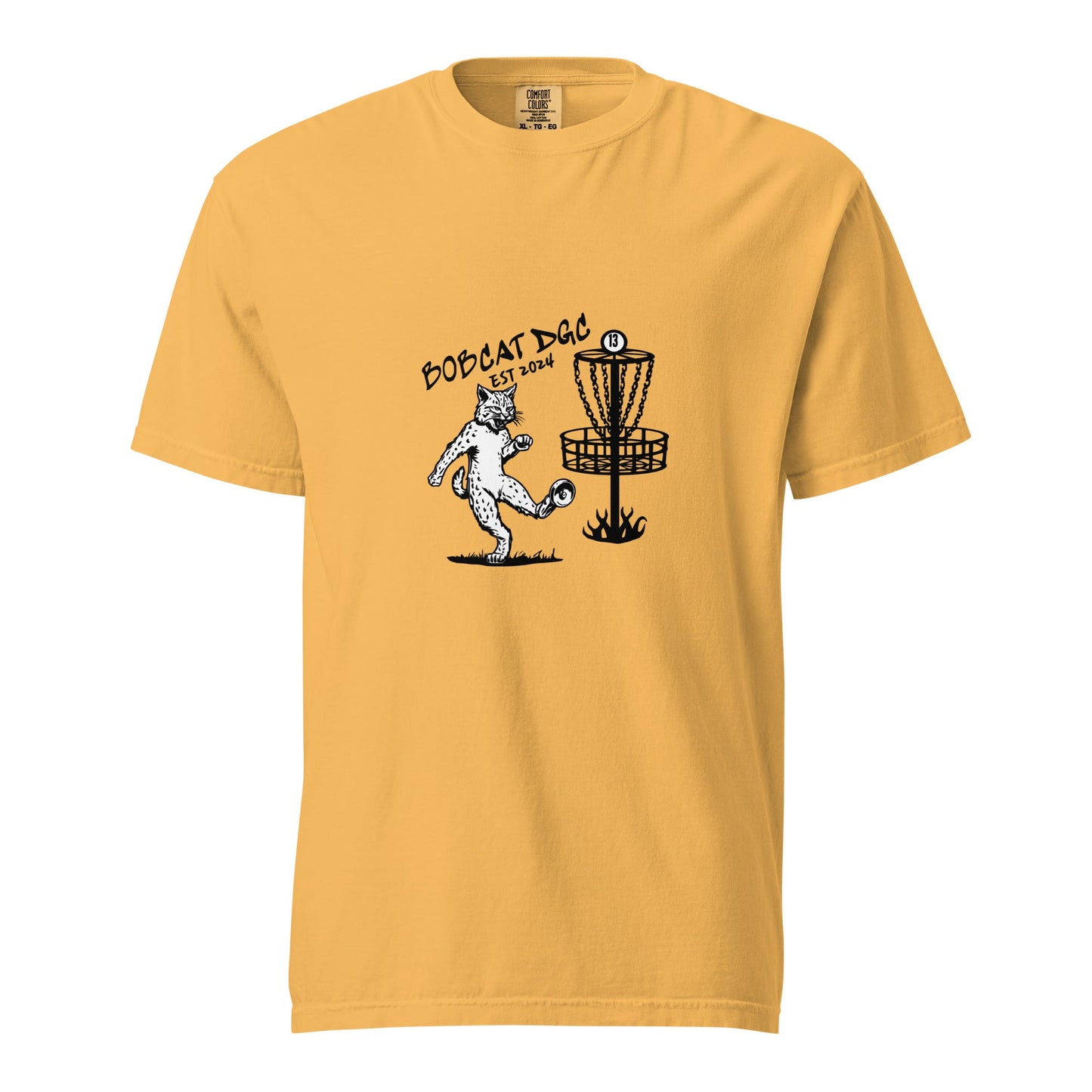 Signature | Comfort Colors T-Shirt | Bobcat DGC | Predator Disc Golf Logo
