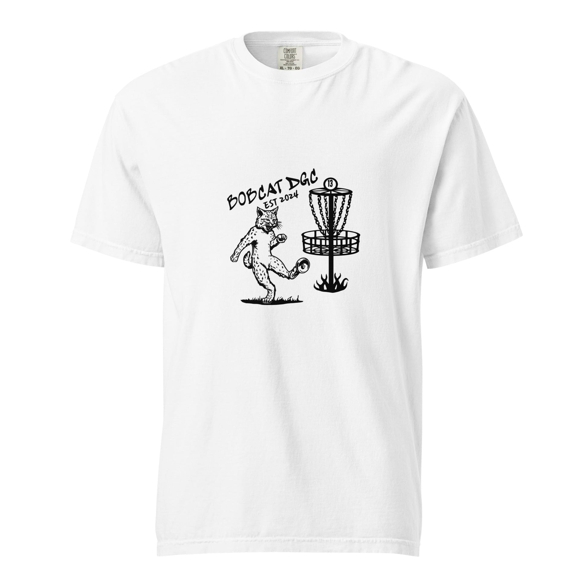 Signature | Comfort Colors T-Shirt | Bobcat DGC | Predator Disc Golf Logo