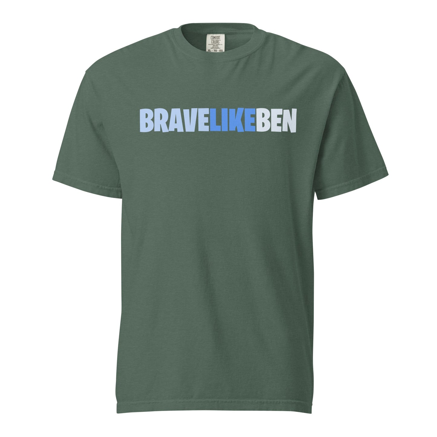 Signature | Comfort Colors T-Shirt | Brave Like Ben | Script Logo